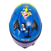 Casco Ich 503 Edicion Especial Billy Mandy Azul Visor Azul